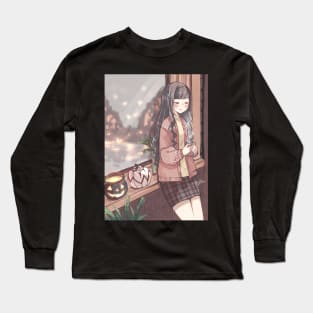 Cozy coffee time Long Sleeve T-Shirt